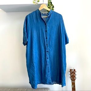 & Other Stories Denim Shirt Dress US 6